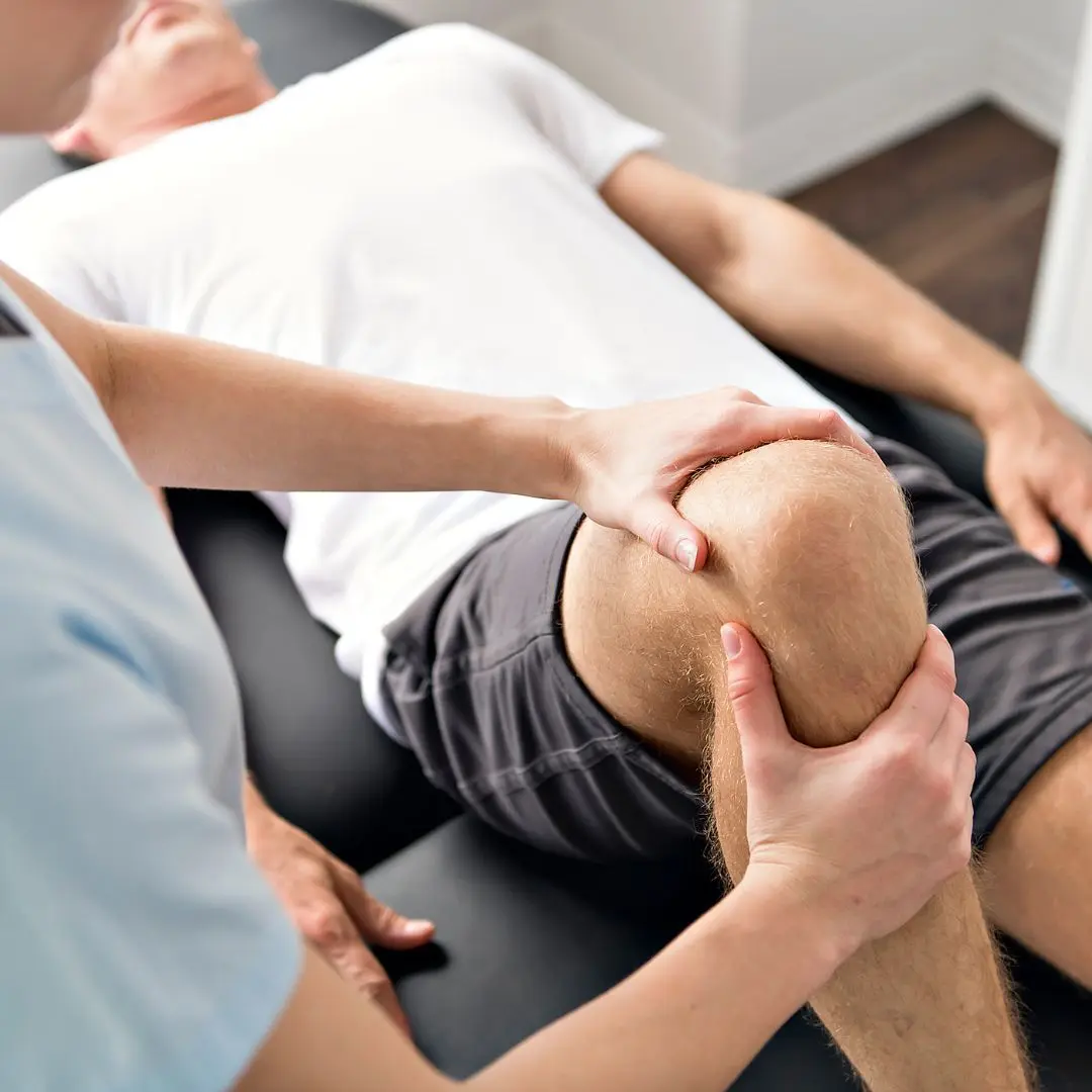 Leg adjustment therapy to reduce inflammation and speed recovery Wellness treatment to restore energy and balance