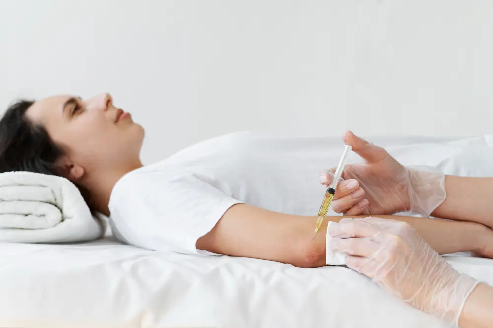 nurse administering NAD therapy IV treatment Washington PA wellness clinic