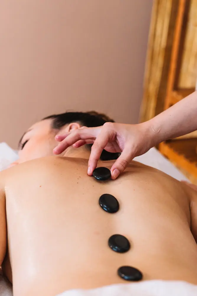 Stress and tension-related pain Hot stone therapy easing muscle tension Washington PA