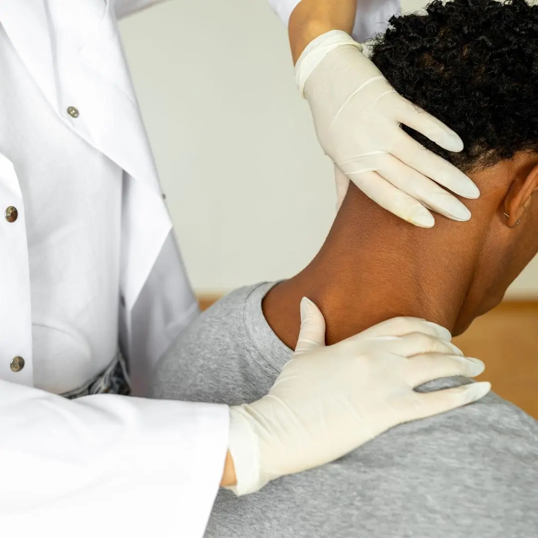 Chronic neck or upper back stiffness Chiropractic neck traction treatment for stiffness and posture improvement