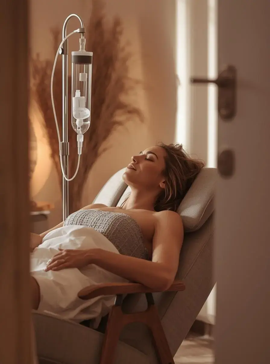 Regenerative Health Services – Repair and Recharge at the Cellular Level patient receiving regenerative therapy treatment to promote healing and mobility at wellness center in Washington PA